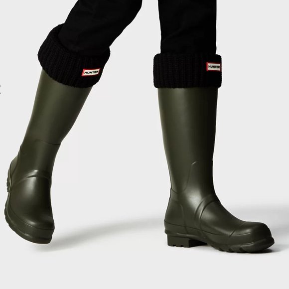 Hunter Boots Half Cardigan Knitted Cuff 